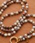 Preview: Seren 88 GoldShiny, lange Edelstein Wechselkette